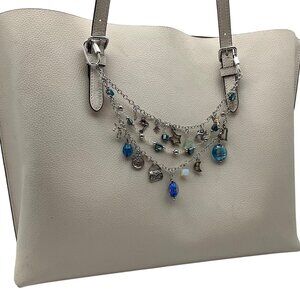 Upcycled Vintage Convertible Charm Chain Bag Charm Pant Necklace Whimsical Fairy